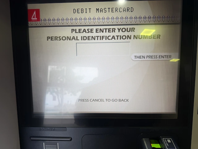 WiseカードがBank of Maldives で「DEBIT MASTERCARD」として認識された画面（2026年5月・筆者実測）。